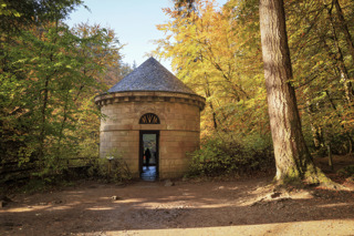 Ossian's Hall at the Hermitage forest in Dunkeld, Perthshire