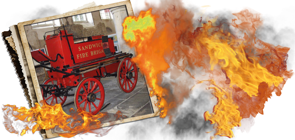19th century Fire Engine Great Fire of Edinburgh Sandwich