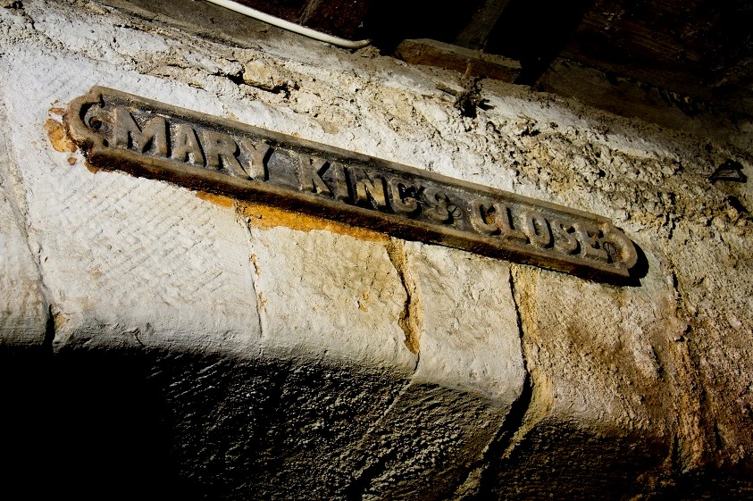 Mary King's Close street sign